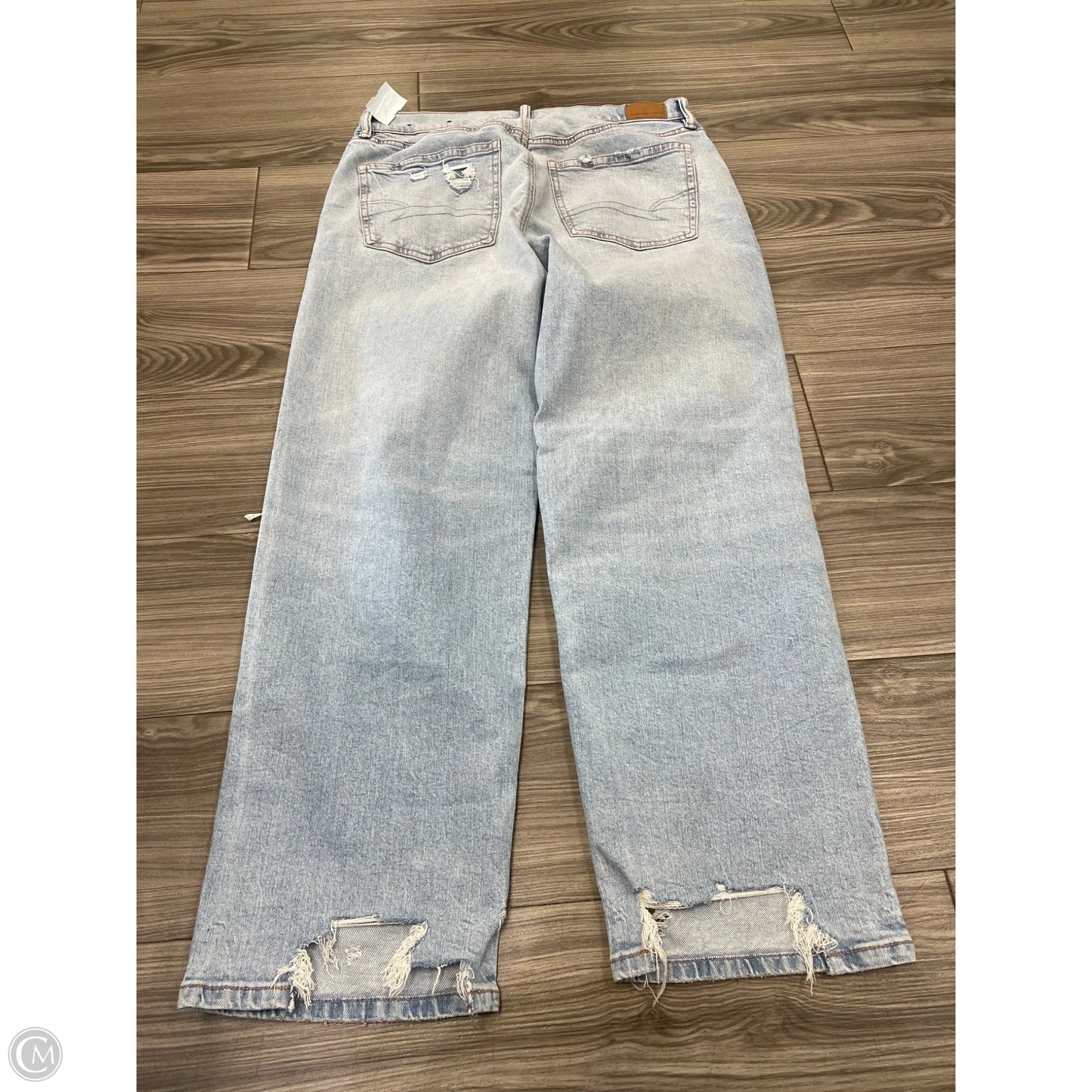 Jeans Wide Leg By American Eagle In Blue, Size: 10