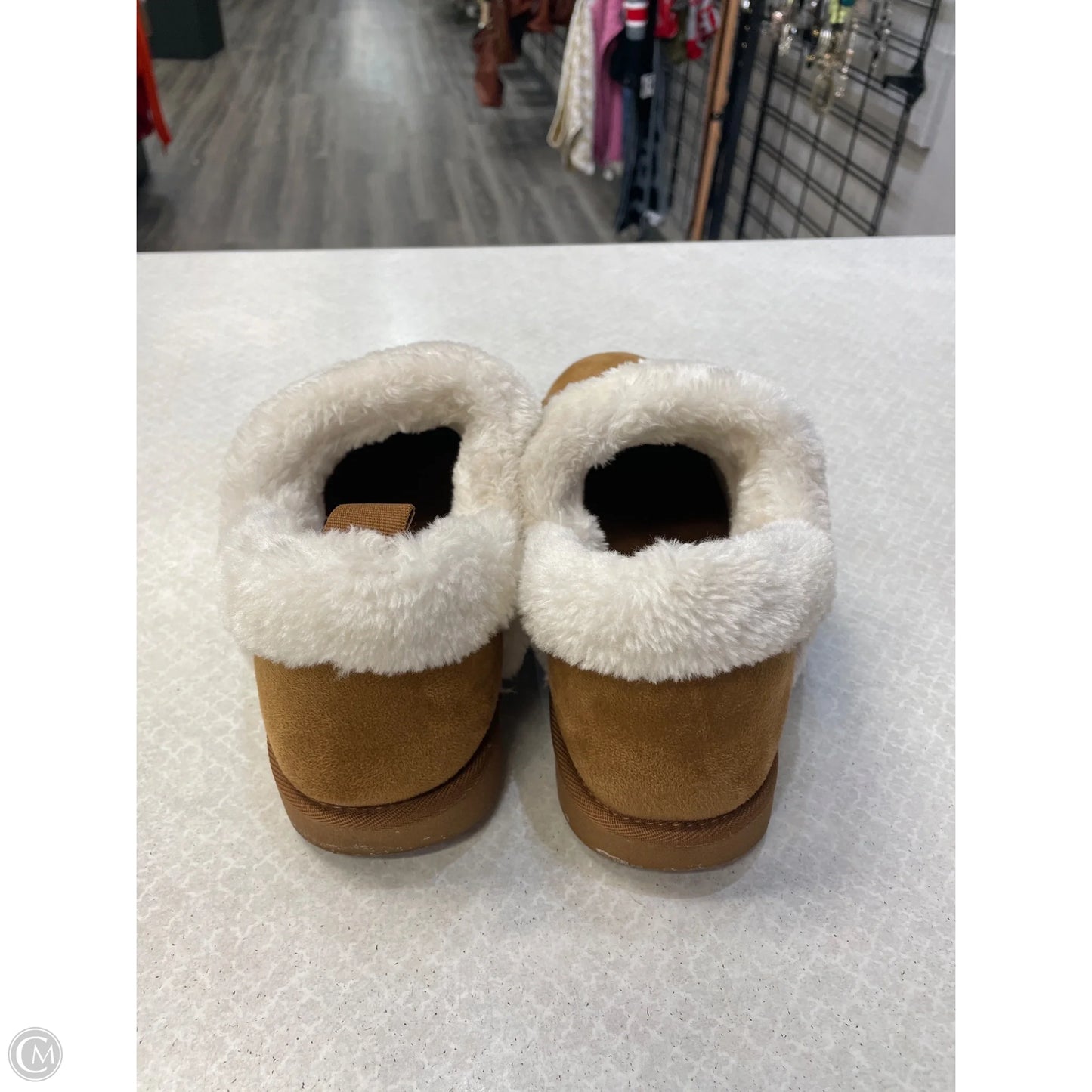 Boots Ankle Flats By Clothes Mentor In Brown, Size: 9