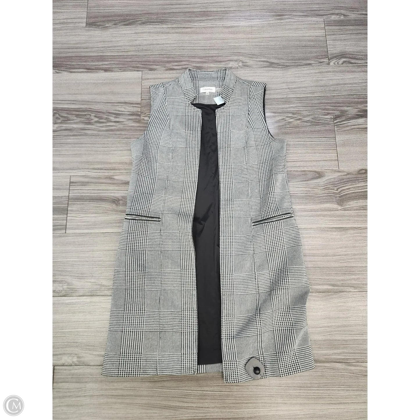 Vest Other By Calvin Klein In Plaid Pattern, Size: 8