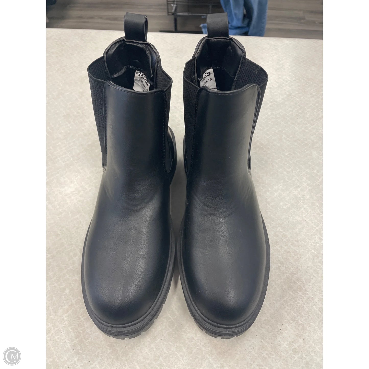 Boots Ankle Heels By Mudd In Black, Size: 6