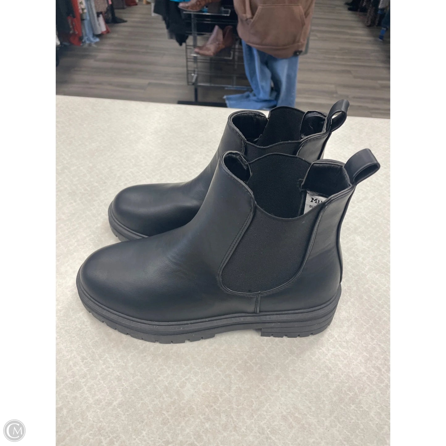 Boots Ankle Heels By Mudd In Black, Size: 6