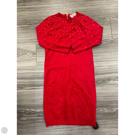 Dress Designer By Michael Kors In Red, Size: Xs