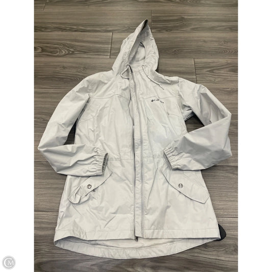 Jacket Windbreaker By Columbia In White, Size: S