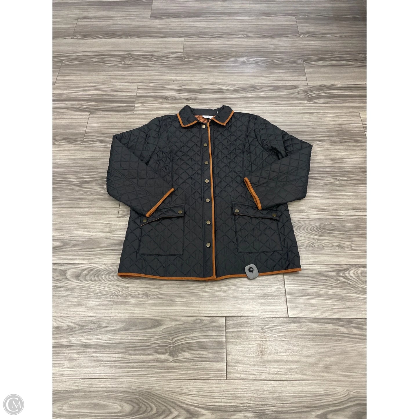 Jacket Puffer & Quilted By Joan Rivers In Black, Size: Xl