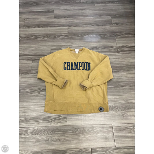 Sweatshirt Crewneck By Champion In Yellow, Size: 2x
