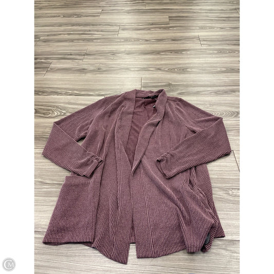 Cardigan By Clothes Mentor In Purple, Size: 2x