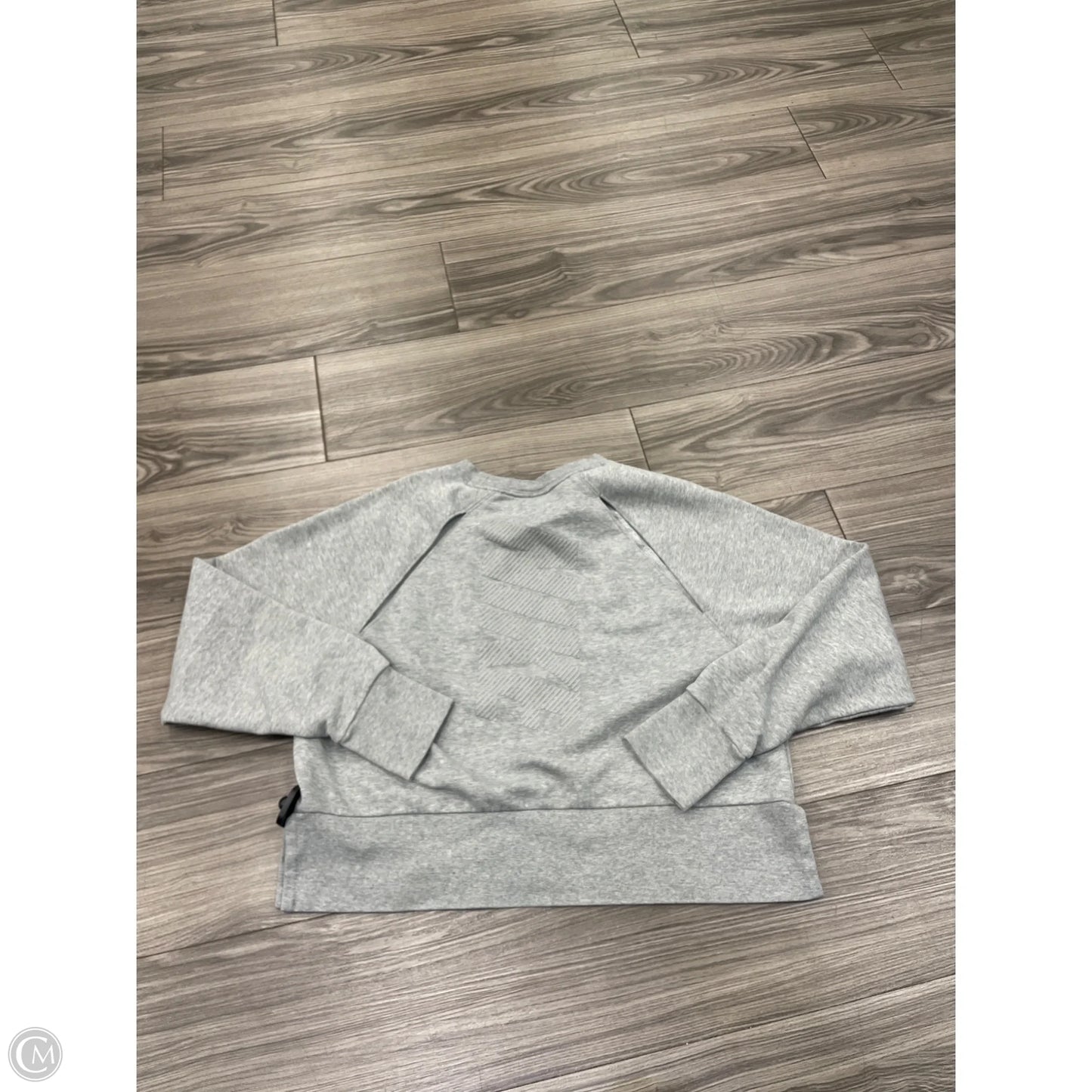 Athletic Sweatshirt Crewneck By Nike In Grey, Size: M