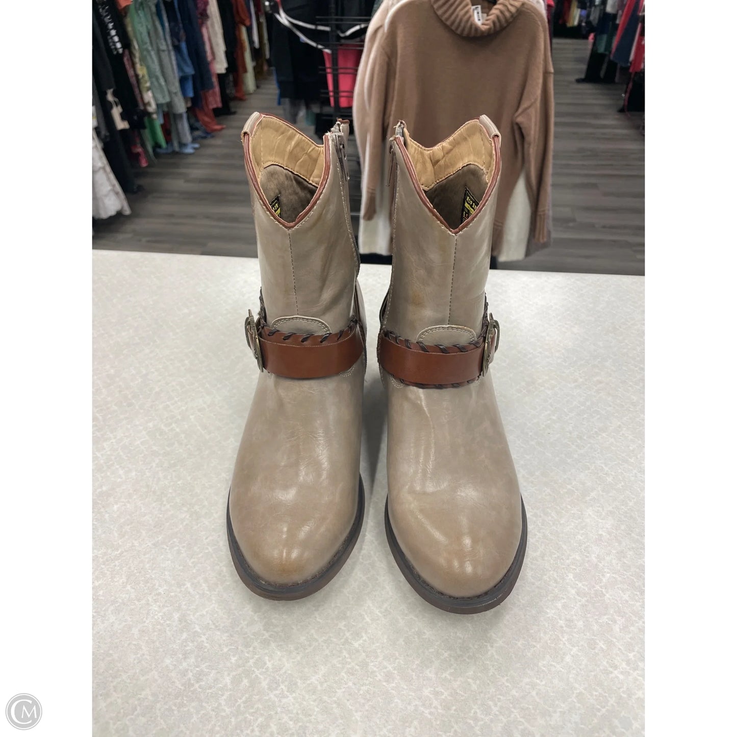 Boots Western By Roper In Grey, Size: 6.5