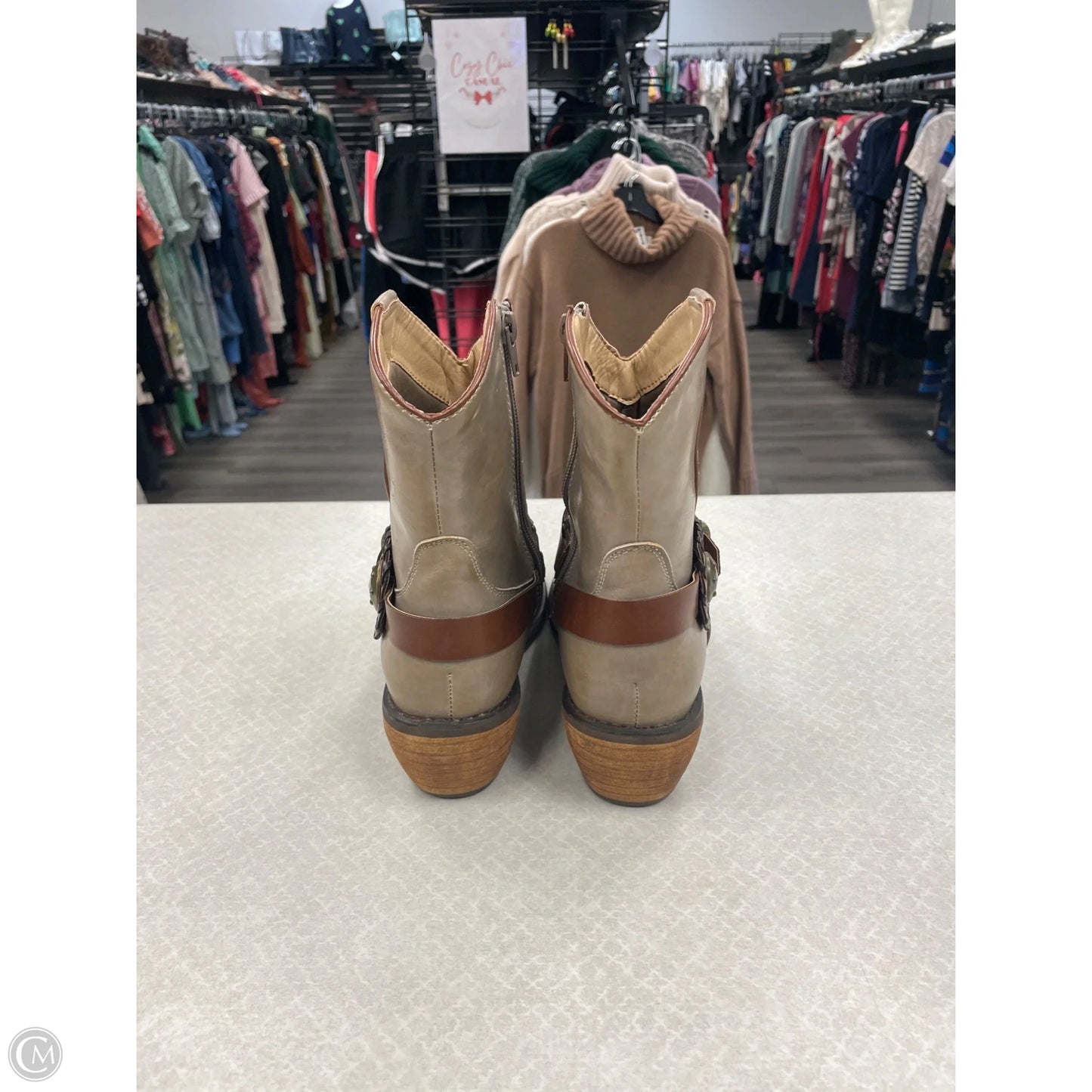 Boots Western By Roper In Grey, Size: 6.5