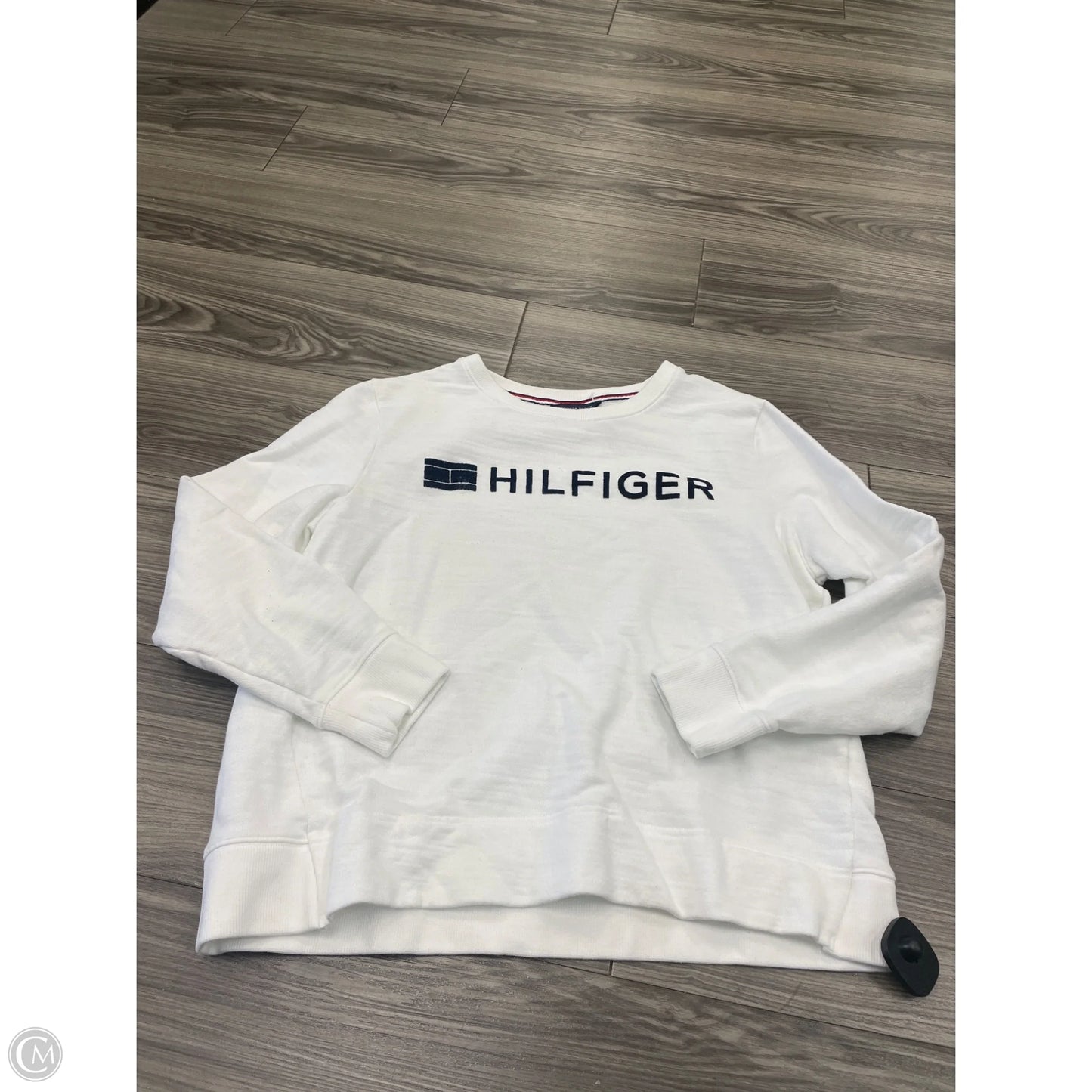 Sweatshirt Crewneck By Tommy Hilfiger In White, Size: Xl