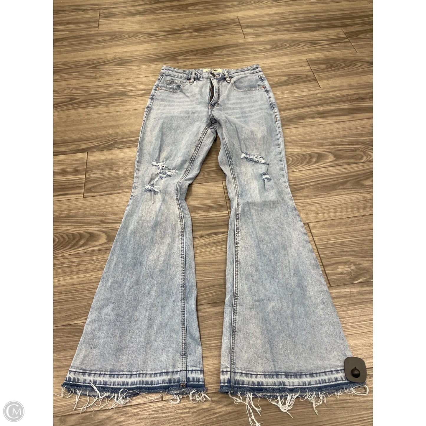 Jeans Flared By Rock & Roll In Blue, Size: 8