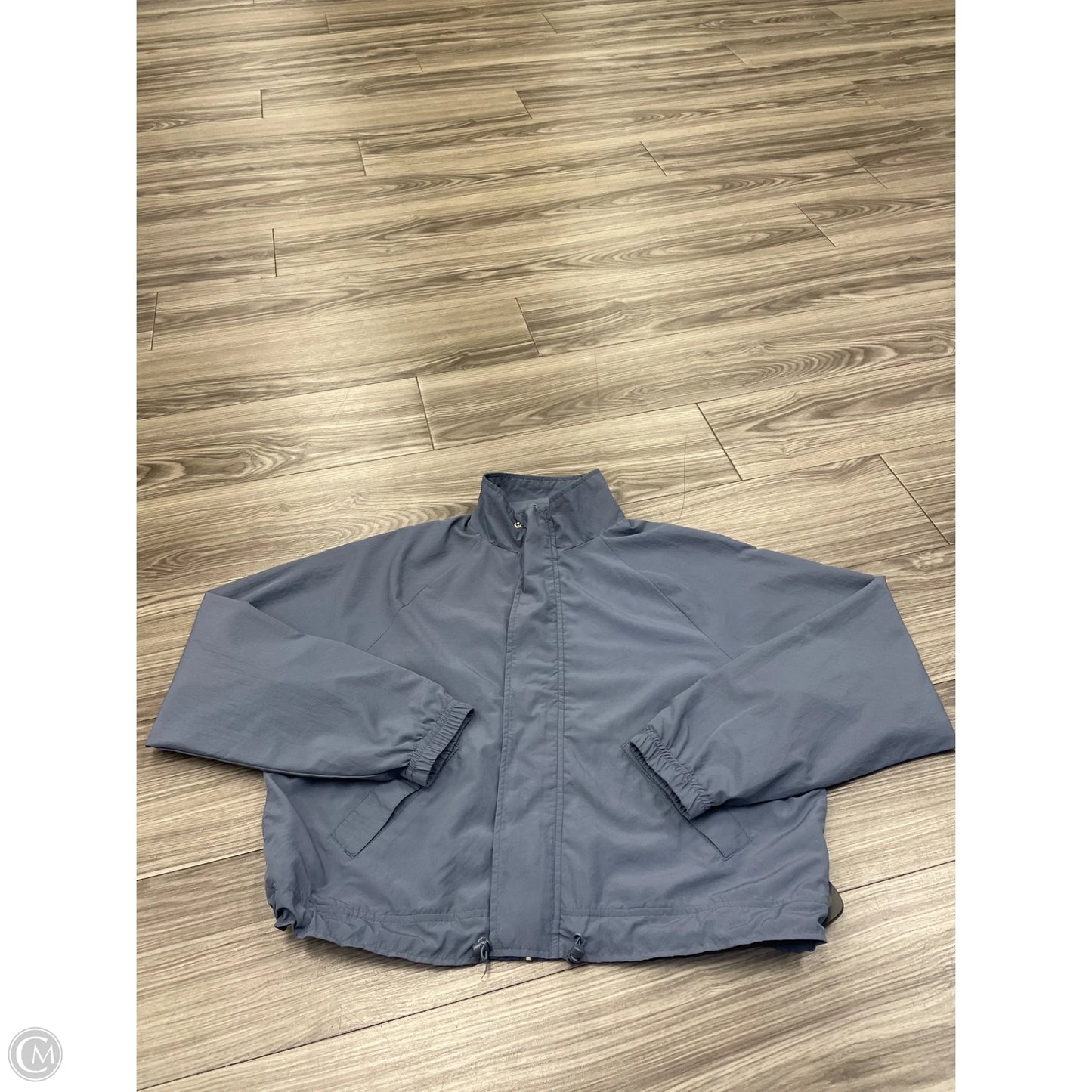 Jacket Windbreaker By Ultra Flirt In Blue, Size: M