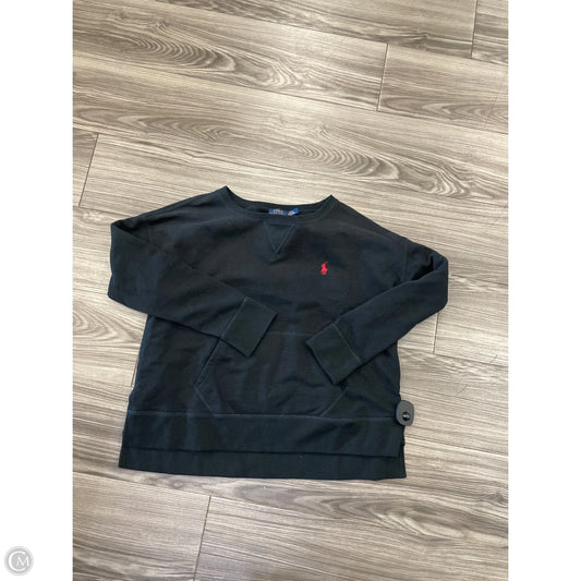 Sweatshirt Crewneck By Ralph Lauren In Black, Size: M