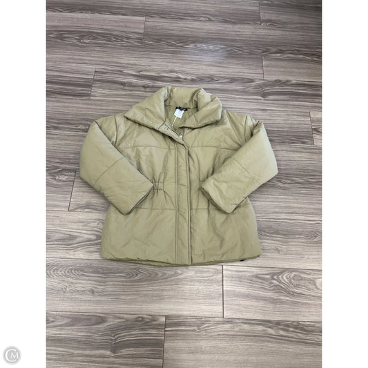 Coat Puffer & Quilted By Blu Pepper In Green, Size: L