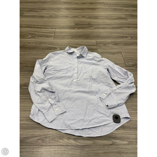 Top Long Sleeve By J. Crew In Striped Pattern, Size: L