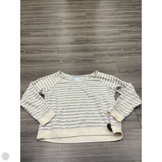 Sweatshirt Crewneck By American Eagle In Striped Pattern, Size: Xl