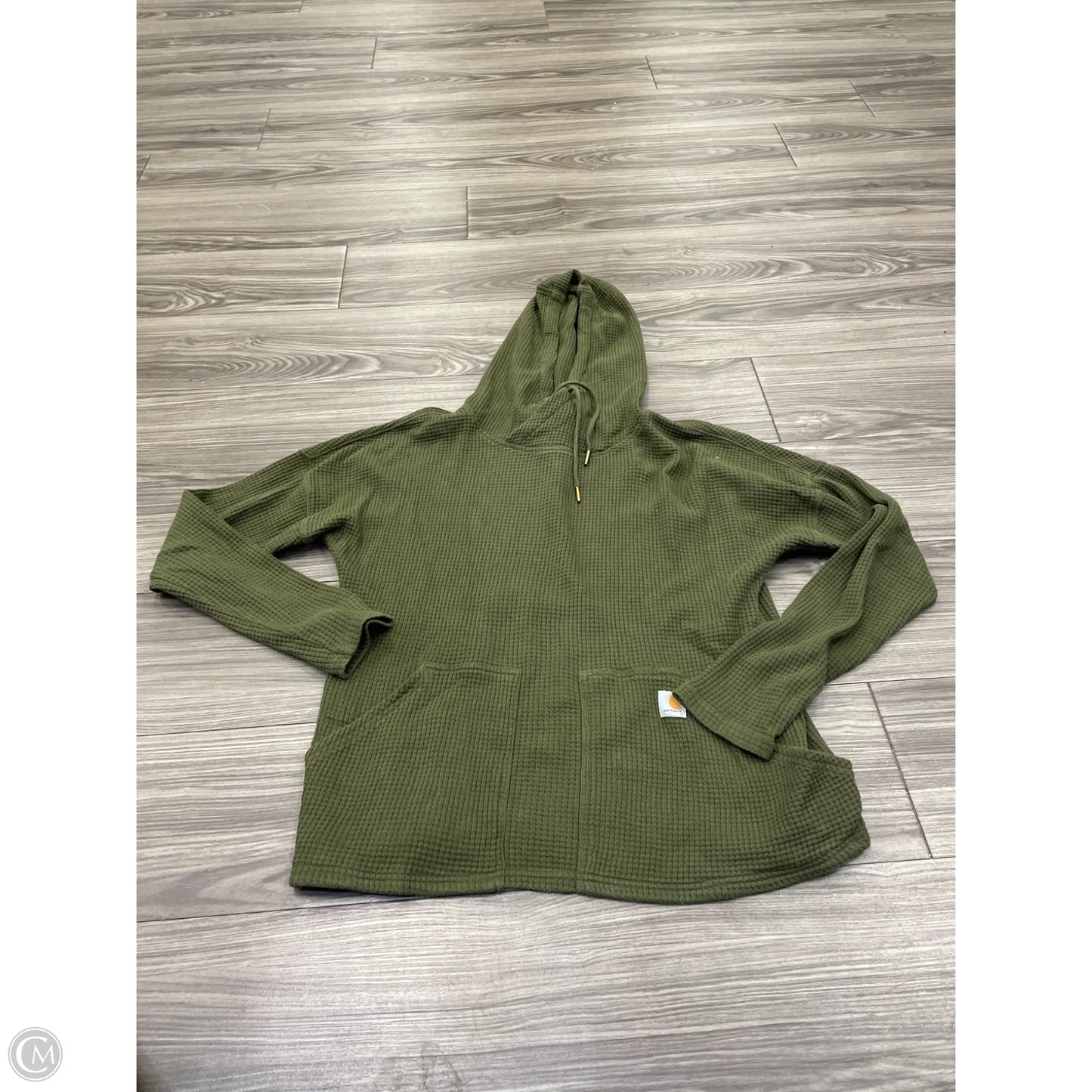 Sweatshirt Hoodie By Carhartt In Green, Size: M