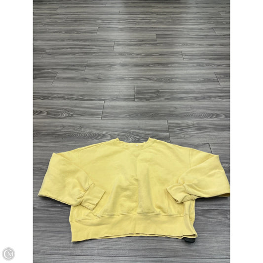 Sweatshirt Crewneck By Old Navy In Yellow, Size: M