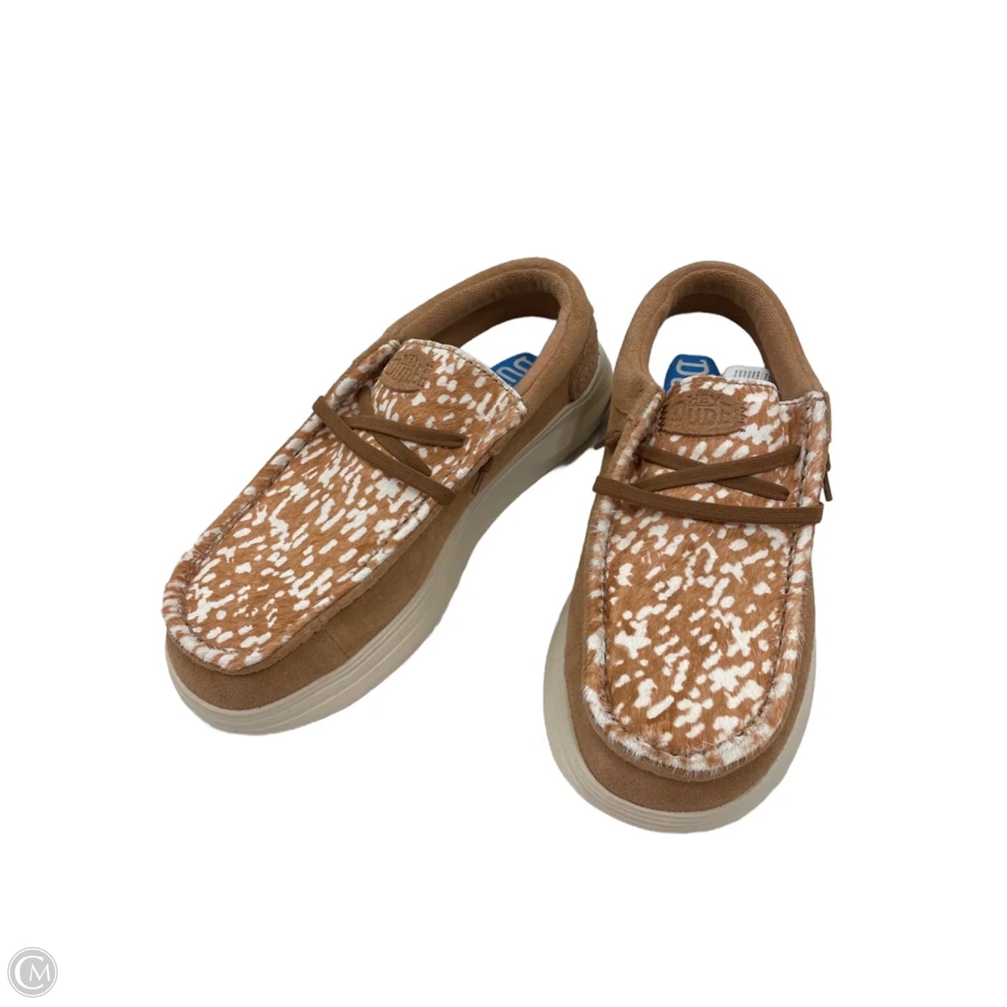 Shoes Athletic By Hey Dude In Brown, Size: 9