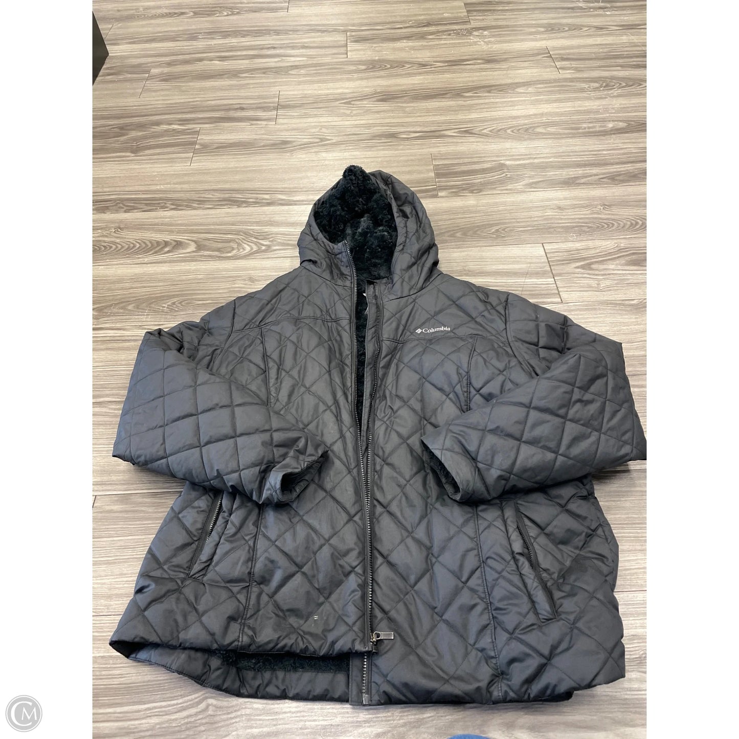 Coat Faux Fur & Sherpa By Columbia In Black, Size: 3x