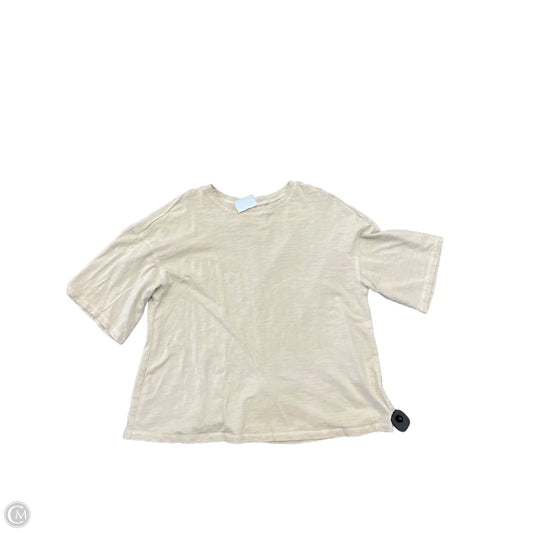 Top Short Sleeve By Shein In Brown, Size: S