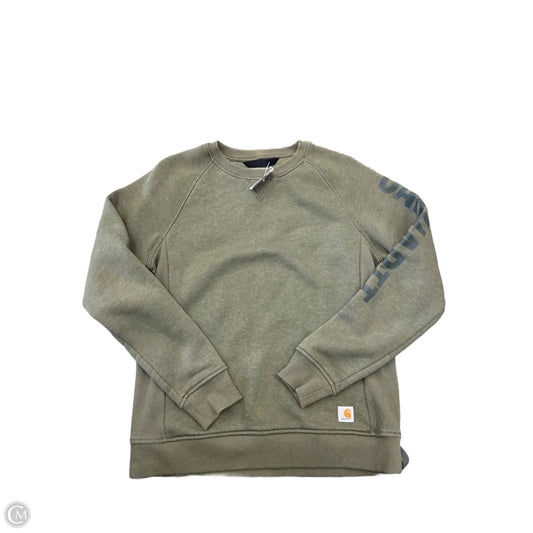 Sweatshirt Crewneck By Carhartt In Green, Size: M