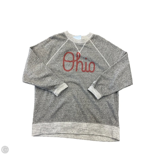 Sweatshirt Crewneck By Clothes Mentor In Grey, Size: Xs