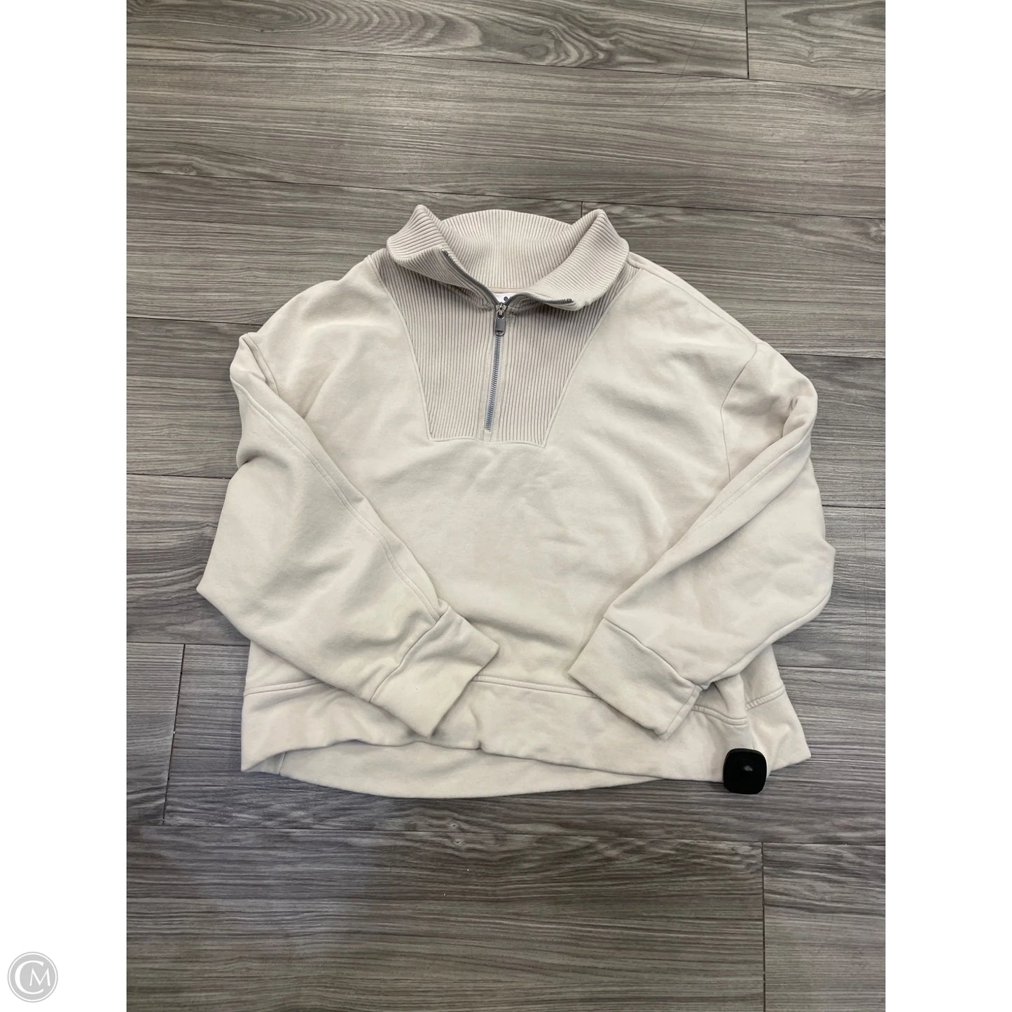 Athletic Sweatshirt Collar By Athleta In Cream, Size: Xl