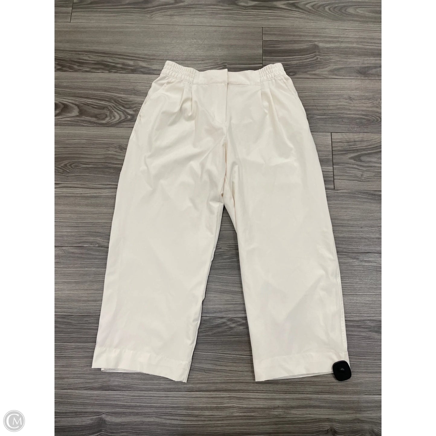 Pants Wide Leg By Calvin Klein In Cream, Size: Xs