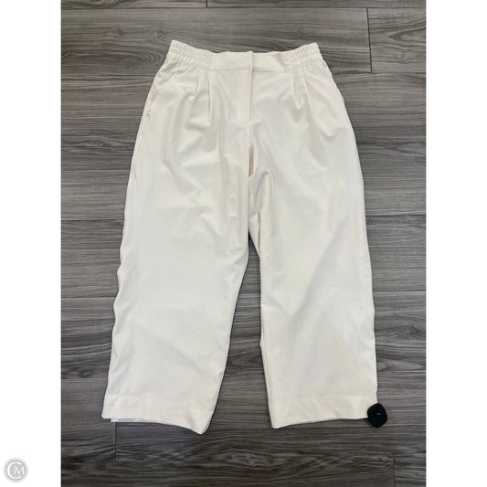 Pants Wide Leg By Calvin Klein In Cream, Size: Xs