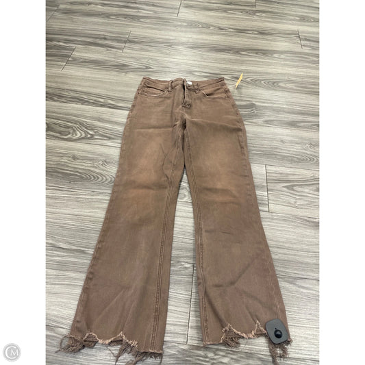 Jeans Boot Cut By Vervet In Brown, Size: 6