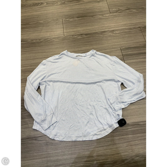 Top Long Sleeve By Loft In Striped Pattern, Size: L
