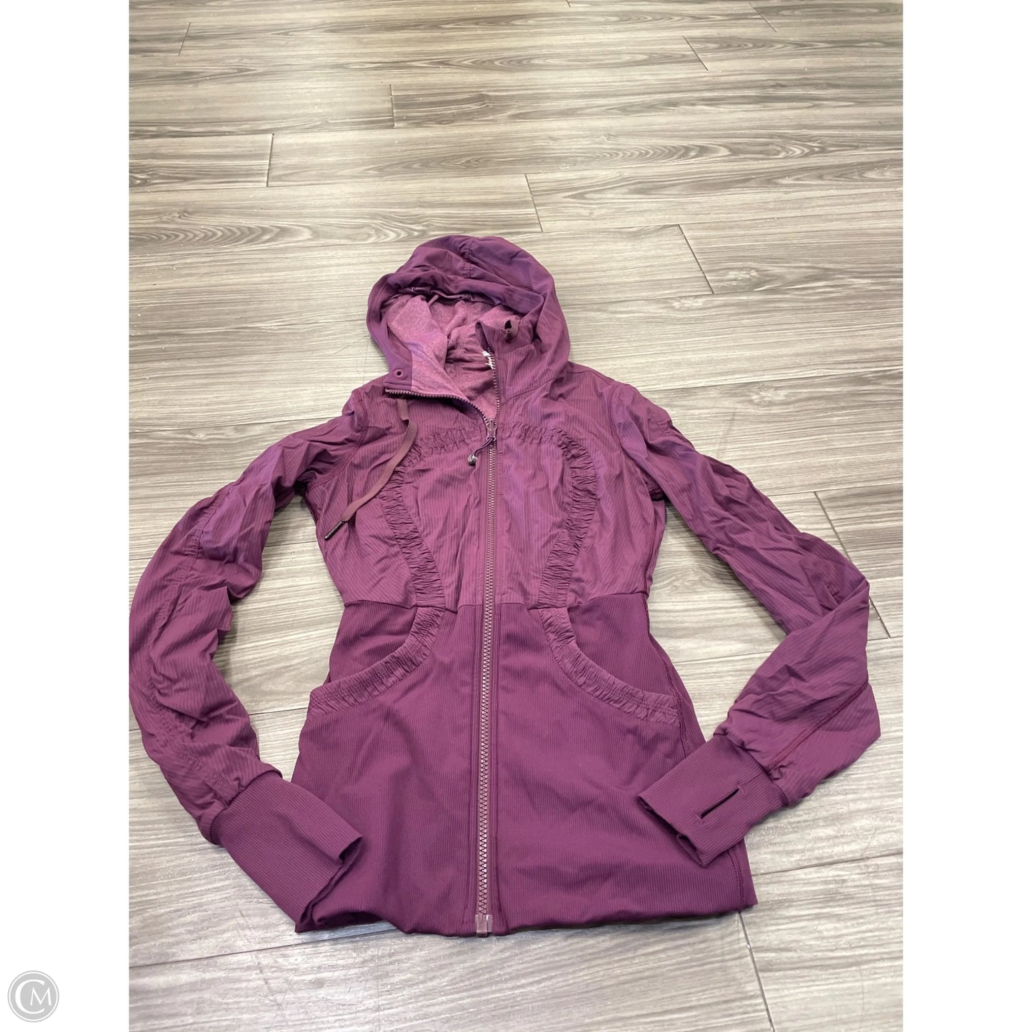 Athletic Jacket By Lululemon In Purple, Size: 4