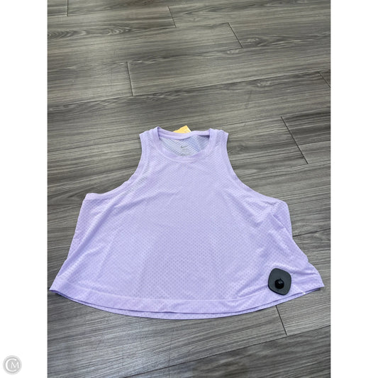 Athletic Tank Top By Nike In Purple, Size: M