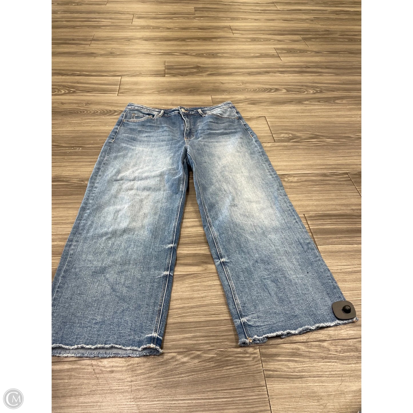 Jeans Wide Leg By Vervet In Blue, Size: 14