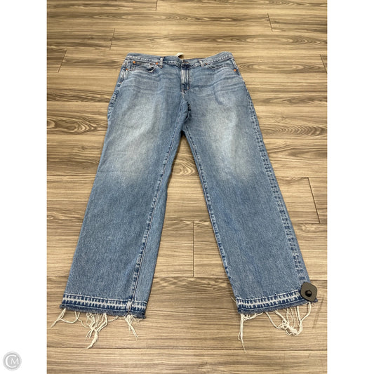 Jeans Wide Leg By Madewell In Blue, Size: 16