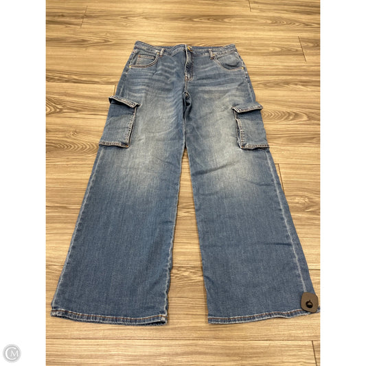 Jeans Wide Leg By Kut In Blue, Size: 14