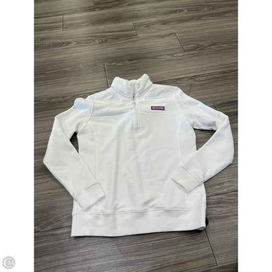 Sweatshirt Collar By Vineyard Vines In White, Size: Xxs