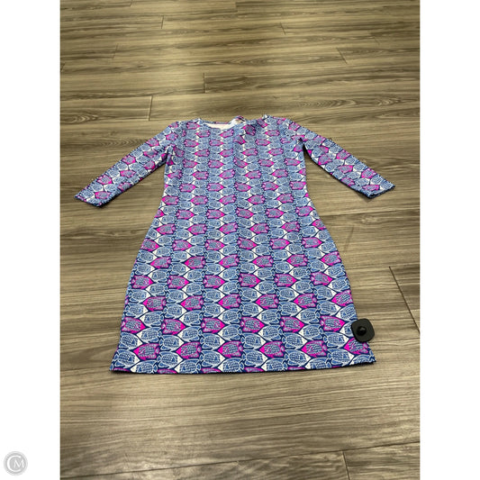 Dress Casual Midi By Vineyard Vines In Blue & Purple, Size: S