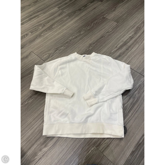Athletic Sweatshirt Crewneck By Nike In White, Size: L
