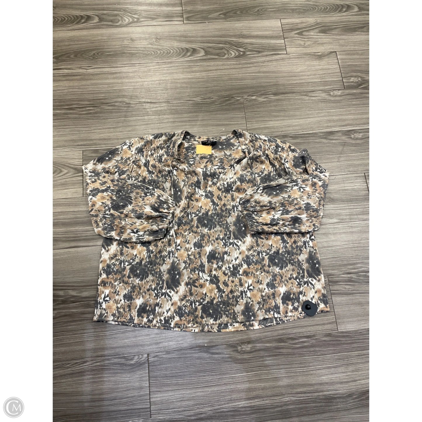 Top Long Sleeve By Lane Bryant In Brown, Size: 2x