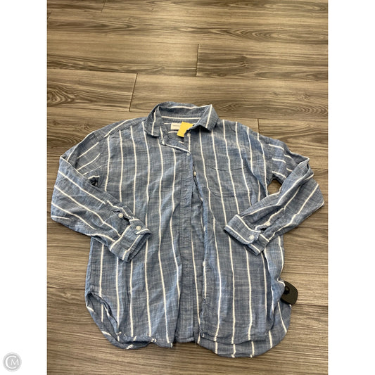 Top Long Sleeve By American Eagle In Striped Pattern, Size: Xs