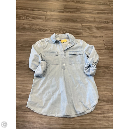Top Long Sleeve By Old Navy In Blue, Size: S