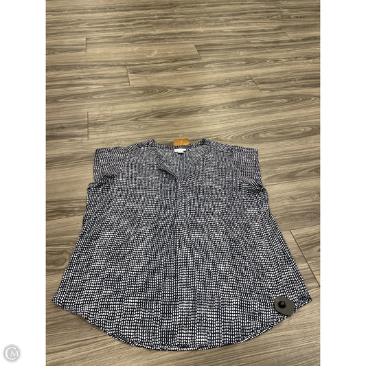 Top Short Sleeve By Liz Claiborne In Polkadot Pattern, Size: Xl