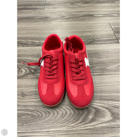 Shoes Sneakers By Clothes Mentor In Red, Size: 9