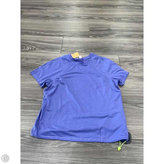 Athletic Top Short Sleeve By Lululemon In Purple, Size: 6