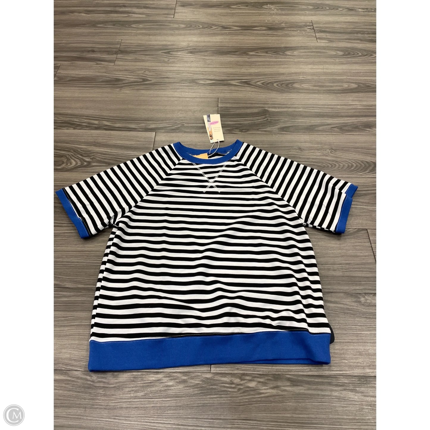 Top Short Sleeve By Dokotoo In Striped Pattern, Size: S