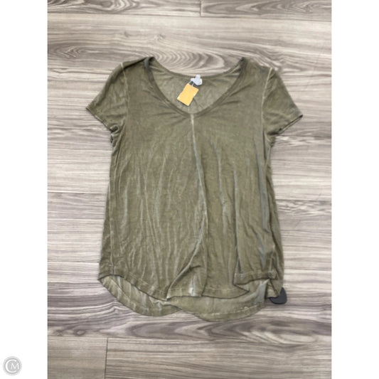 Top Short Sleeve By Cable And Gauge In Green, Size: L