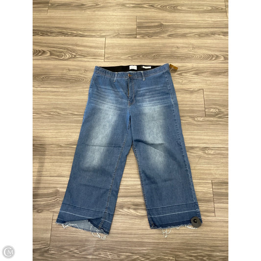 Jeans Wide Leg By Angels In Blue, Size: 16