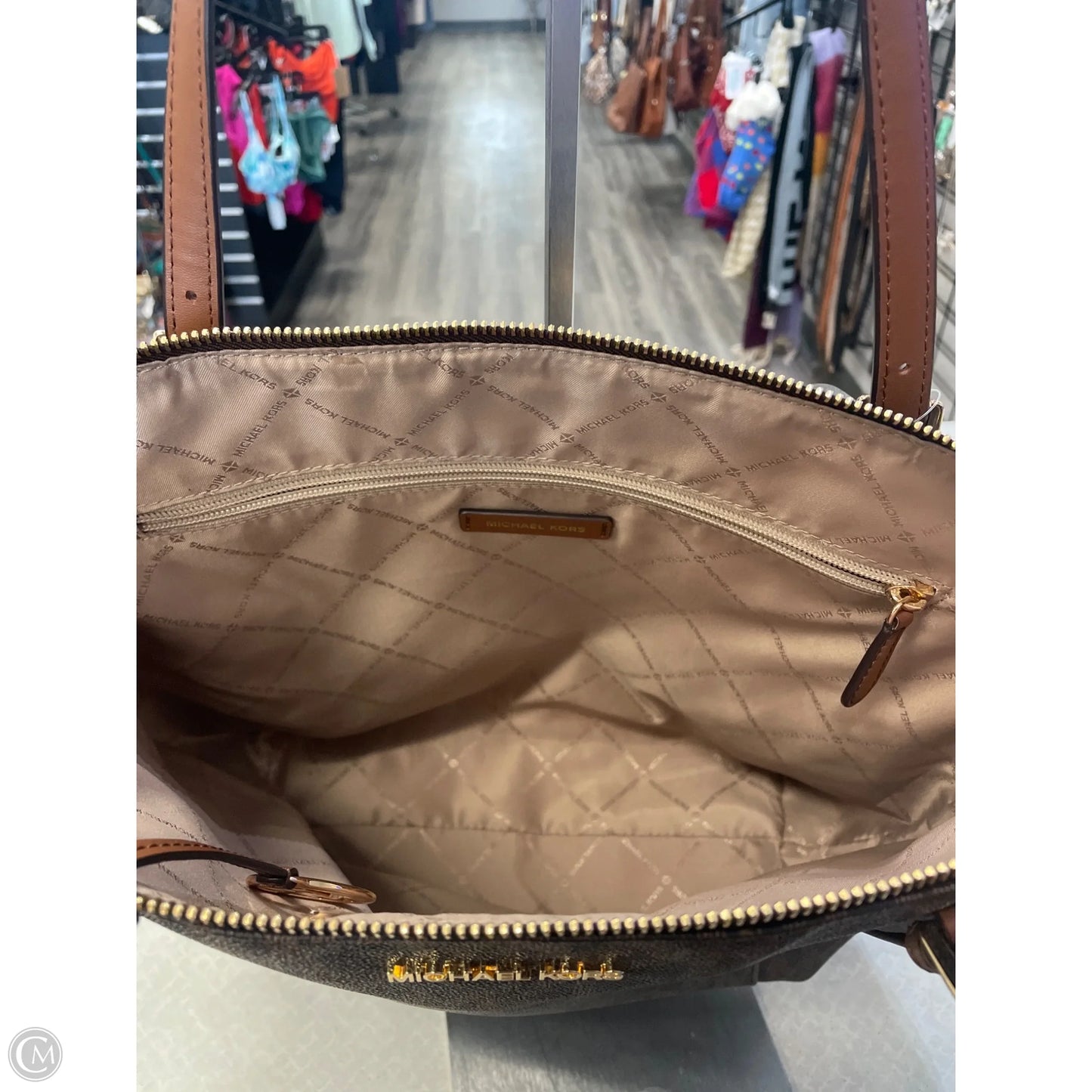 Handbag Designer By Michael Kors, Size: Medium